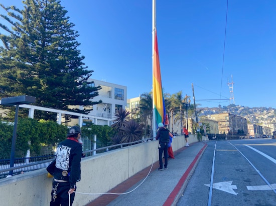 Tom Taylor, 'Keeper of the Rainbow Flag,' honored at Castro’s Harvey Milk Plaza