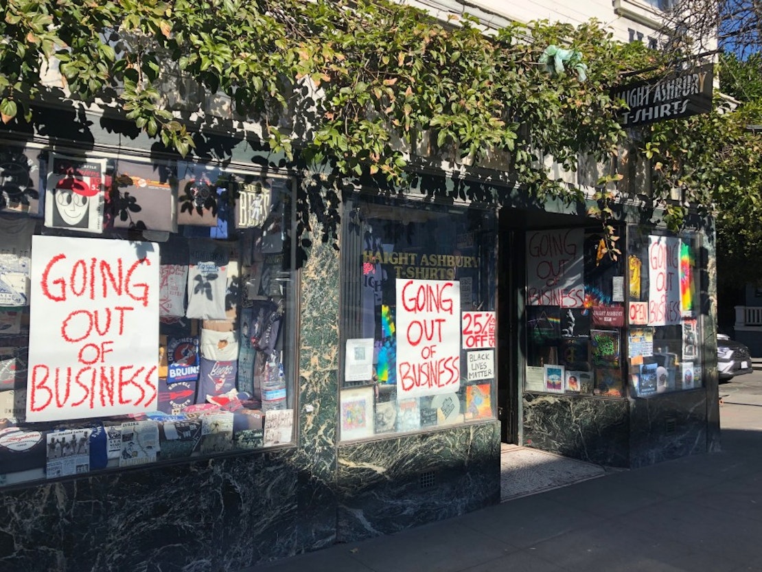 Citing of the pandemic, Haight Ashbury T-Shirts to close