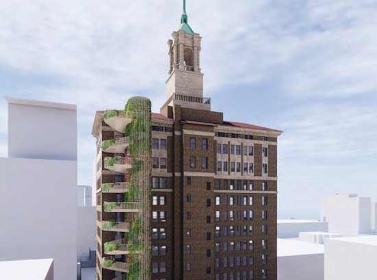 Historic downtown San Jose building, the Bank of Italy tower, gets ready for makeover