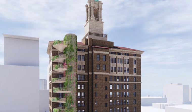 Historic downtown San Jose building, the Bank of Italy tower, gets ready for makeover