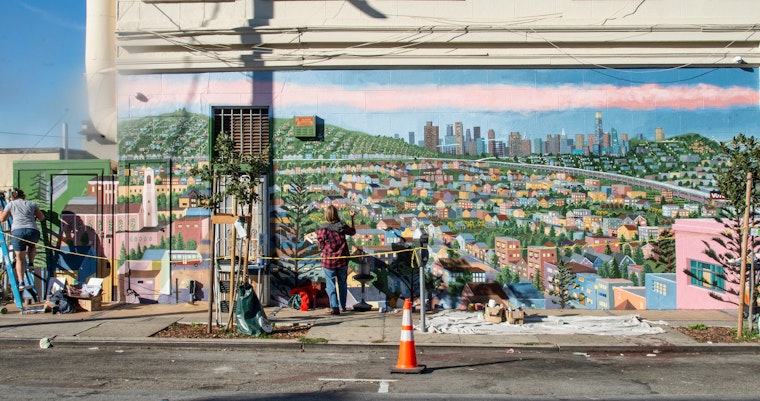 San Bruno Avenue murals celebrate Portola history, offer light during lockdown