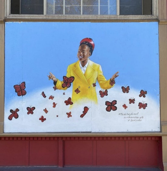 Overnight sensation poet laureate gets a mural in Hayes Valley