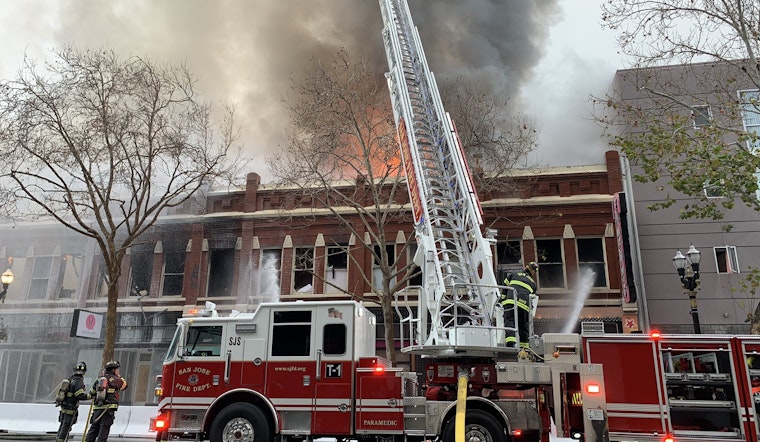 Massive fire engulfs downtown San Jose building, damaging city’s oldest bar