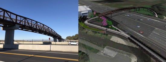 New bridge for Palo Alto bicyclists opens over Highway 101