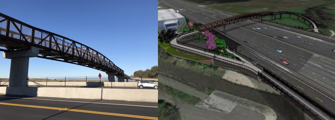 New bridge for Palo Alto bicyclists opens over Highway 101