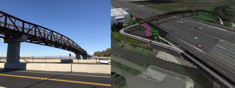 New bridge for Palo Alto bicyclists opens over Highway 101