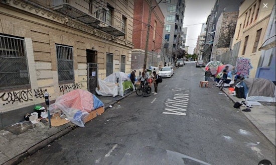 Local TV news piece on ‘luxury condos’ overlooking Tenderloin encampment draws jeers from all sides