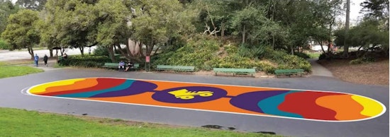 Roller skating-themed mural ready to roll in to Golden Gate Park skating area