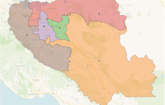 New political boundary map adopted by Santa Clara County makes big changes