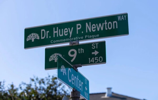 Large stretch of West Oakland street renamed in honor of Black Panther Party co-founder