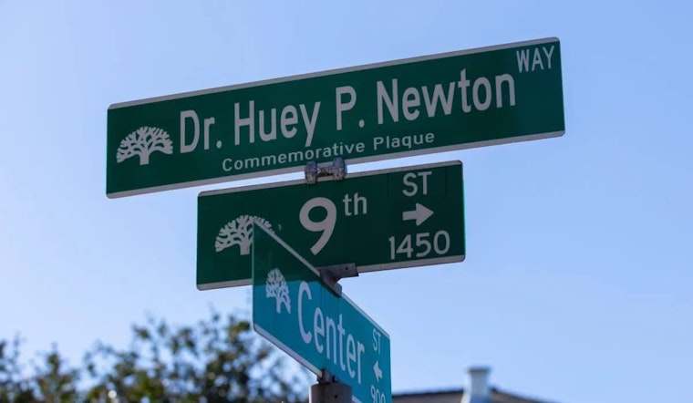 Large stretch of West Oakland street renamed in honor of Black Panther Party co-founder