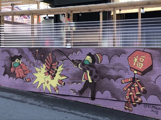 New Chinatown parklet murals ring in Lunar New Year