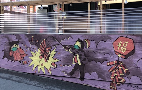 New Chinatown parklet murals ring in Lunar New Year
