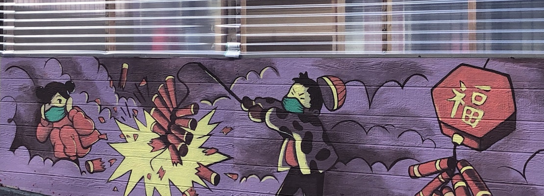 New Chinatown parklet murals ring in Lunar New Year