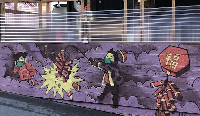 New Chinatown parklet murals ring in Lunar New Year