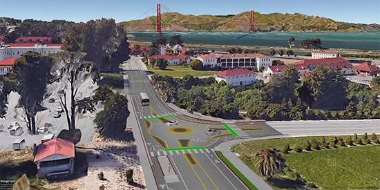 The Presidio gets a roundabout, and slew of new bike lanes