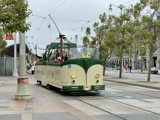Watch: The F-Line ‘Boat Tram’ returns with ribbon-cutting celebration