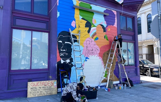 Queer artists of color installing two murals at prominent Castro & Duboce Triangle locations