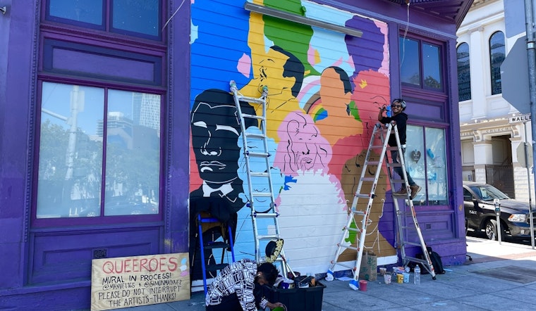 Queer artists of color installing two murals at prominent Castro & Duboce Triangle locations