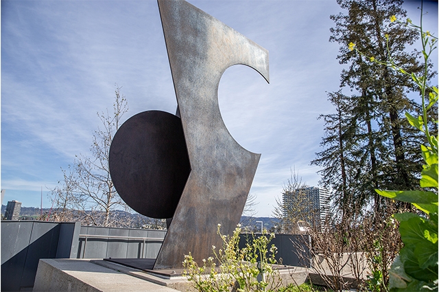 Photo: Bronze sculpture by Betty Gold in OMCA's outdoor gardens. Odell Hussey Photography, Courtesy of Oakland Museum of California