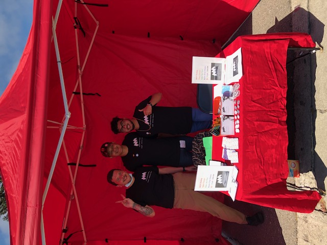 Photo: HIV EBAC booth, Oakland Black Pride, MJ Carter