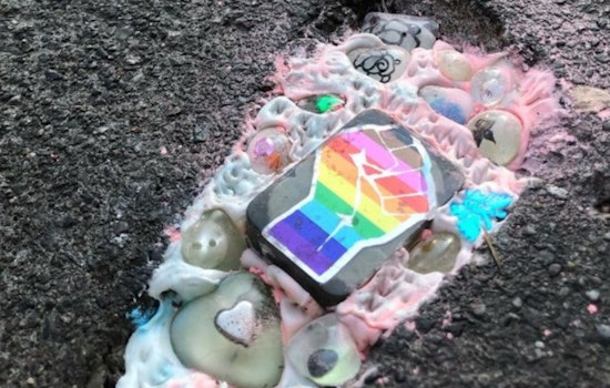 See the Tenderloin's pothole artist's first museum show and live resin installation this weekend