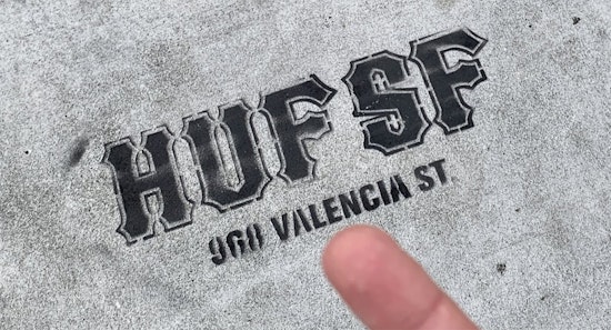 Mission District graffiti'd with skateboard brand's ads