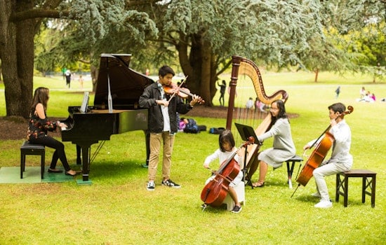 Flower Piano is underway in Golden Gate Park, continues through Tuesday