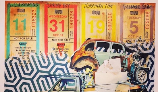 Local artist shows Muni transfer-inspired works in the Haight