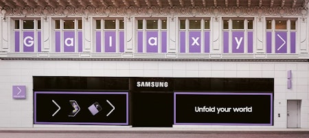 Samsung flip-phone pop-up experience is about to open in former Uniqlo at Union Square