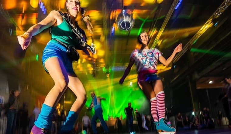 A covered, outdoor roller rink with live DJs called ‘San FranDisco’ has opened at Civic Center