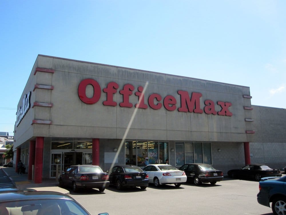 The OfficeMax at 14th and Harrison Streets has bit the dust