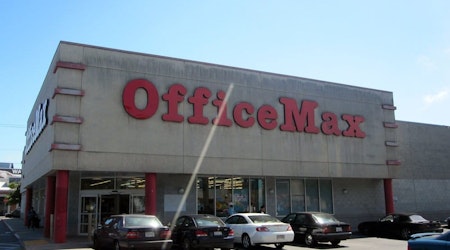 The OfficeMax at 14th and Harrison Streets has bit the dust 