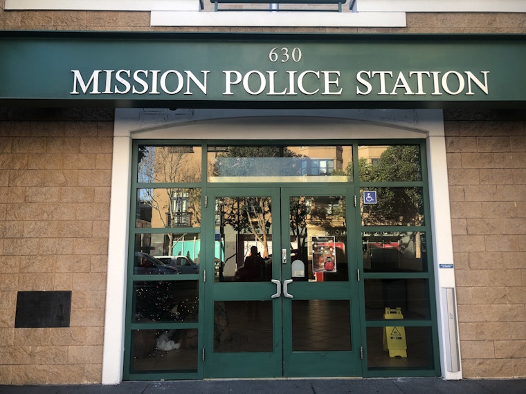 Pile of steaming trash dumped outside SFPD station on Valencia Street