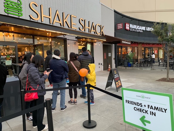 The new Shake Shack at Stonestown has opened to long lines and much rejoicing