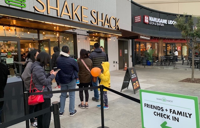 The new Shake Shack at Stonestown has opened to long lines and much rejoicing