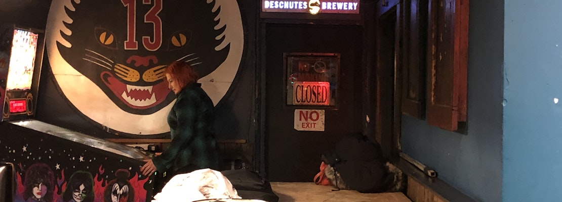 The Lucky 13 Sign has a new home, inside Bender’s Bar & Grill