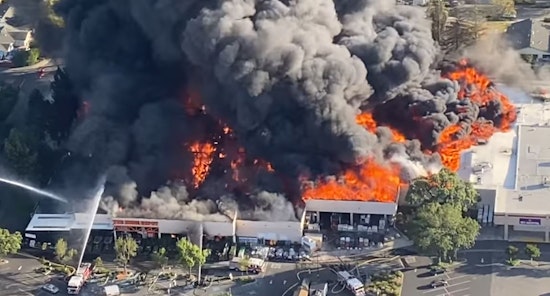 Witnesses at huge South San Jose Home Depot fire say the store's fire alarms and sprinklers never kicked on