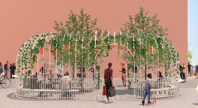 Mission Bay is getting five new ‘street room’ sculptures, including one by former KPIX anchor Dana King