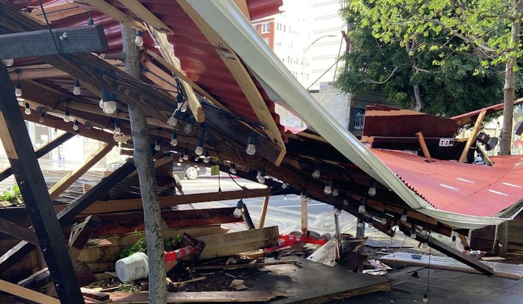 Elaborate parklet destroyed by driver near Lake Merritt