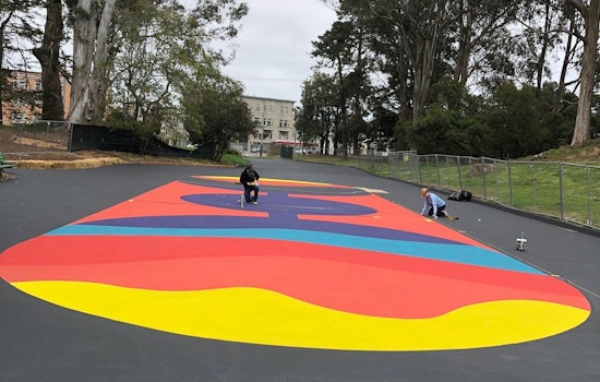 Golden Gate Park’s ‘psychedelic roller-skate mural’ is rolling toward completion