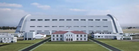 Google’s renovation of Moffett Field's Hangar One in Mountain View has officially begun