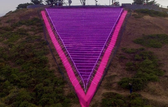 'Illuminated' Pink Triangle returns again for Pride Month with streamers