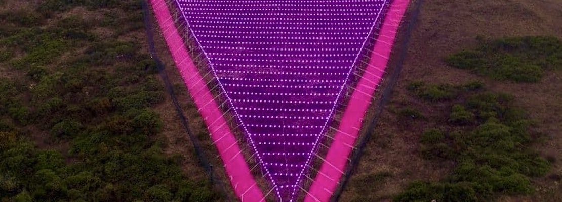 'Illuminated' Pink Triangle returns again for Pride Month with streamers