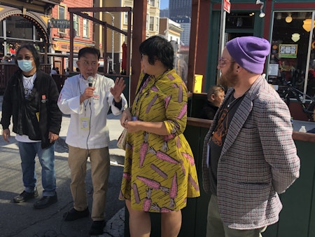 SF Noodle Fest packs Chinatown and North Beach, chef Martin Yan hams it up with absolutely everyone 