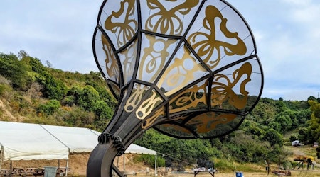 Famed Burning Man sculpture La Victrola has new forever home at Point San Pablo Harbor