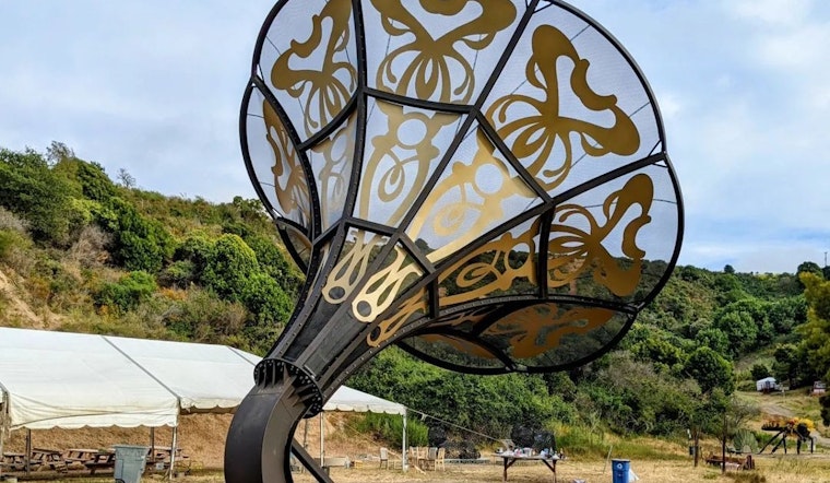 Famed Burning Man sculpture La Victrola has new forever home at Point San Pablo Harbor