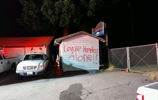 City of Santa Cruz-owned cars torched, graffiti found saying 'Leave Homeless Alone!'