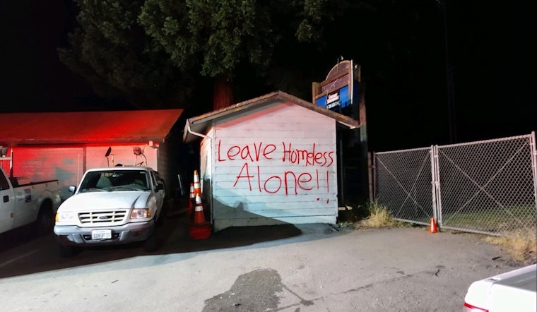 City of Santa Cruz-owned cars torched, graffiti found saying 'Leave Homeless Alone!'