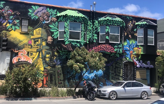 Soon-to-open dispensary Poncho Brotherz coats Cesar Chavez Street with giant new mural
